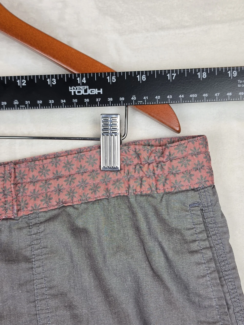Howler Brothers‎ Swim Shorts Mens 34 Gray Coral Print Waist Drawstring Trunks